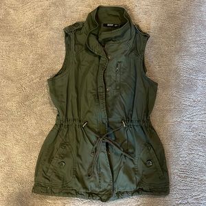 a.n.a olive green utility vest